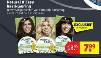 Kruidvat Natural & Easy haarkleuring aanbieding