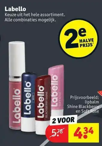 Kruidvat Labello aanbieding