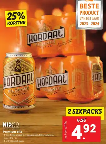 Lidl Premium pils aanbieding