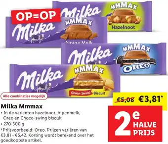 Lidl Milka Mmmax aanbieding