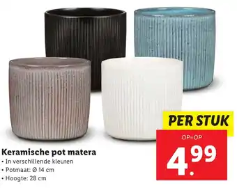 Lidl Keramische pot matera aanbieding