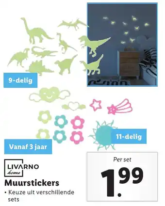 Lidl LIVARNO home. Muurstickers aanbieding