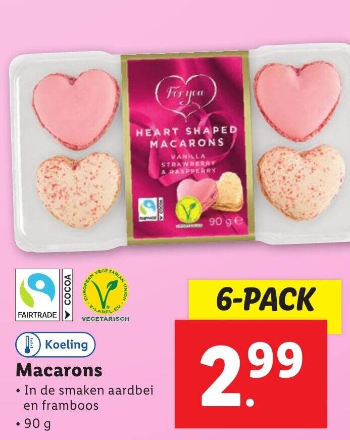 Macarons 90g aanbieding bij Lidl