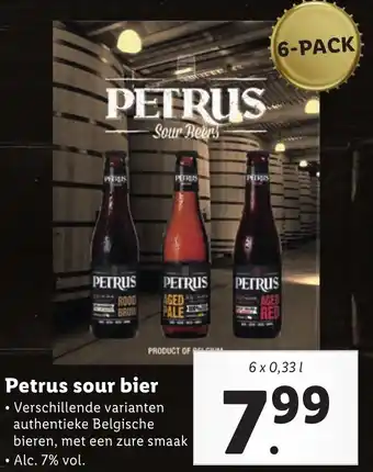 Lidl Petrus sour bier 6x0.33L aanbieding