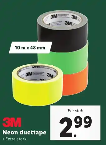 Lidl 3M Neon ducttape aanbieding