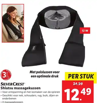 Lidl SILVERCREST Shiatsu massagekussen aanbieding