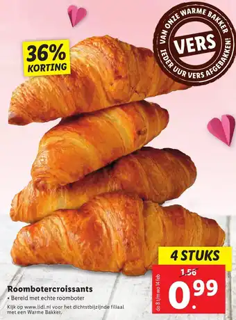 Lidl Roombotercroissants aanbieding