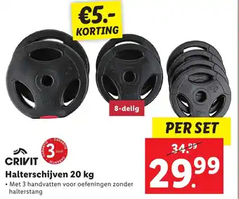 Lidl CRIVIT Halterschijven 20 kg aanbieding