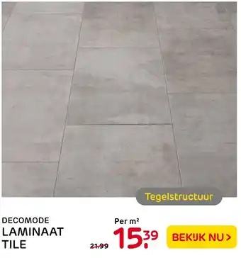 Praxis Decomode laminaat tile aanbieding