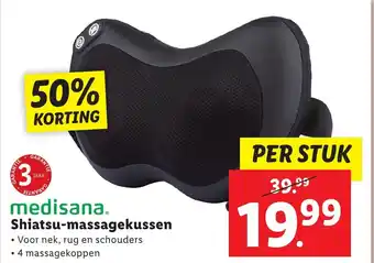 Lidl medisana. Shiatsu-massagekussen aanbieding