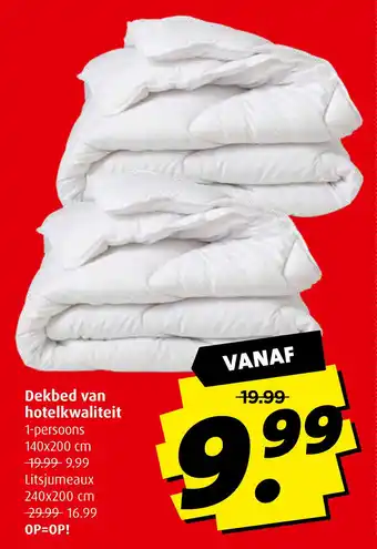 Boni Dekbed van hotelkwaliteit aanbieding