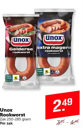 Coop Unox Rookworst aanbieding