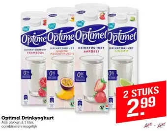 Coop Optimel Drinkyoghurt aanbieding