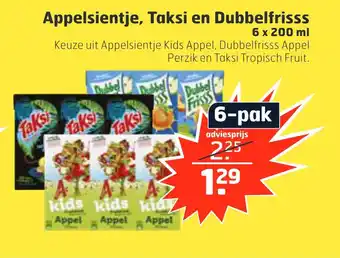 Trekpleister Appelsientje, taksi en dubbelfrisss aanbieding