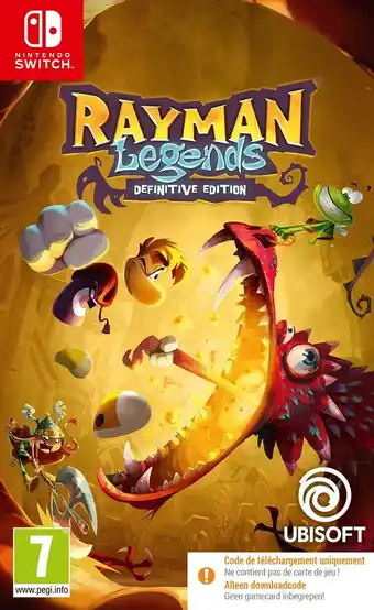 Bol.com Rayman Legends Definitive Edtion - Code in Box - Switch aanbieding