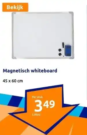 Action Magnetisch whiteboard aanbieding