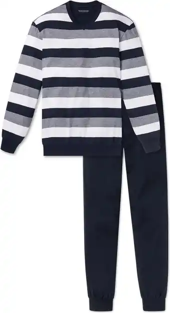 Bol.com Schiesser Heren Pyjama - Donkerblauw - Maat XXXL aanbieding