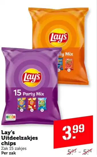 Coop Lay's Uitdeelzakjes chips aanbieding