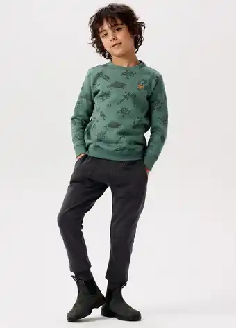 Bol.com Noppies Kids Boys sweat pants Wellington regular fit Meisjes Broek - Asphalt - Maat 104 aanbieding