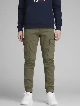 Bol.com JACK&JONES JUNIOR JPSTPAUL JJFLAKE AKM 542 OLIVE NOOS JNR Jongens Broek - Maat 146 aanbieding