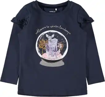 Bol.com Name it Meisjes T-shirt - Dark Sapphire - Maat 74 aanbieding