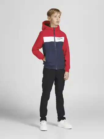 Bol.com JACK&JONES JUNIOR JJERUSH BLOCKING HOOD BOMBER NOOS JNR Jongens Bomberjack - Maat 152 aanbieding