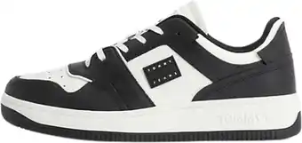 Bol.com Tommy Hilfiger TJM Basket Sneaker Heren - Zwart Wit - Maat 43 aanbieding