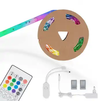 Bol.com Briloner Leuchten MAGIC - LED strips - 2311090 - RGBIC Digitale kleuren - Muzieksensor - Inkortbaar - Incl. afstandsbediening aanbieding