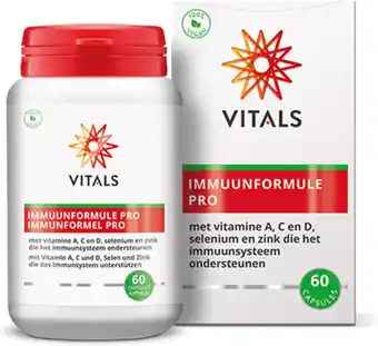 Bol.com Vitals - Immuunformule Pro - 60 capsules - Met vitamine A, C, D, selenium en zink die het immuunsysteem ondersteunen aanbieding