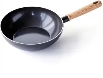 Bol.com GreenChef Vintage wokpan 24cm/2.5L - zwart - inductie - PFAS-vrij aanbieding