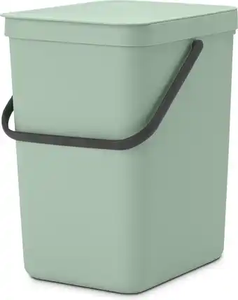 Bol.com Brabantia Sort & Go Prullenbak - 25 liter - Jade Green aanbieding