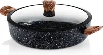 Bol.com Westinghouse Hapjespan Inductie - Ø 32 cm - Zwart Marmer - Speciale Editie - Met Deksel aanbieding