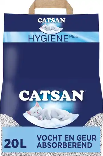 Bol.com Catsan Hygiene Plus - Kattenbakvulling Geurabsorberend - 20 L aanbieding