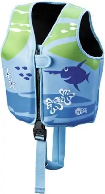 Bol.com Beco Sealife - Zwemvest/Drijfvest kind - Blauw/Groen - S: 15-18 kg aanbieding