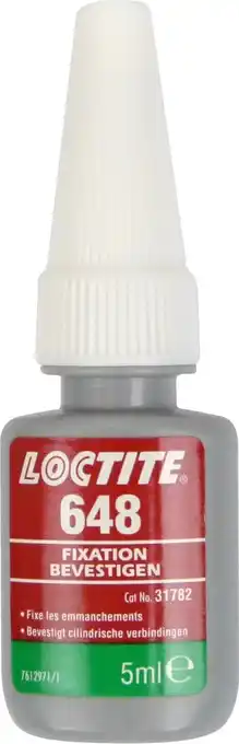 Bol.com Loctite 232668 Borgmiddel hoge sterkte - 5 ML - Groen aanbieding