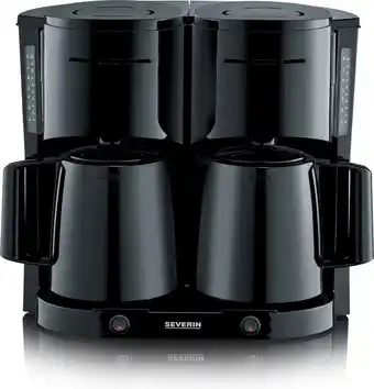 Bol.com Duo Koffiezetapparaat 2x 8 Koppen - Severin KA 9315 - zwart aanbieding