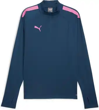 Bol.com PUMA teamLIGA 1/4 Zip Top Heren Sporttop - Ocean Tropic-Poison Pink aanbieding