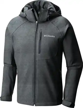 Bol.com Columbia Cascade Ridge II Softshell Jas - Soft Shell Jas voor Heren - Outdoorjas - Grijs - Maat L aanbieding