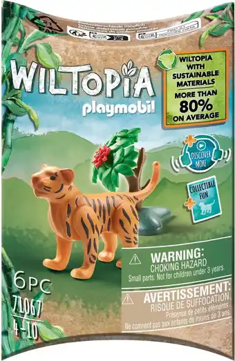 Bol.com PLAYMOBIL Wiltopia Baby tijger - 71067 aanbieding