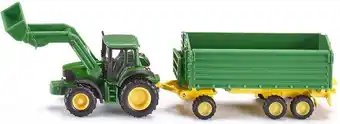 Bol.com SIKU 1843 John Deere met Voorlader en Aanhangwagen aanbieding