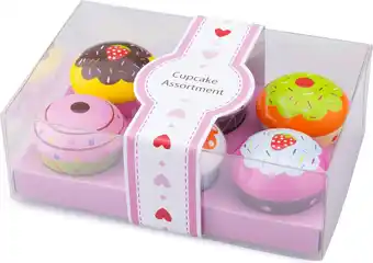 Bol.com New Classic Toys Speelgoedeten en -drinken - Cupcake Assortiment in Geschenkdoos aanbieding