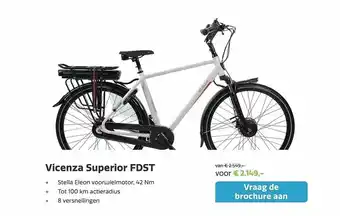 Stella fietsen Vicenza Superior FDST Fiets aanbieding