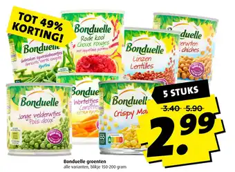 Boni Bonduelle groenten aanbieding