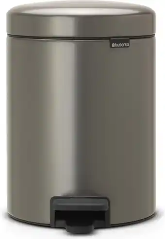Bol.com Brabantia NewIcon Prullenbak - 5 liter - Platinum aanbieding