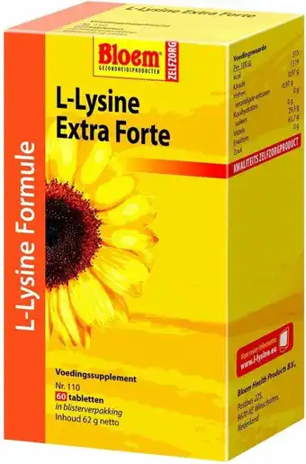 Bol.com Bloem L-Lysine - 60 Tabletten - Voedingssupplement aanbieding