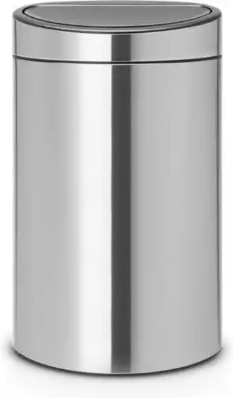 Bol.com Brabantia Touch Bin Prullenbak - 40 liter - Matt Steel aanbieding