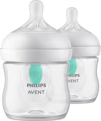 Bol.com Philips Avent Natural Response Babyfles met Airfree-ventiel - 2 Flessen - 125 ml - 0M+ maanden - Snelheid 2-speen - SCY670/02 aanbieding
