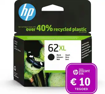 Bol.com HP 62XL - Inktcartridge zwart + Instant Ink tegoed aanbieding