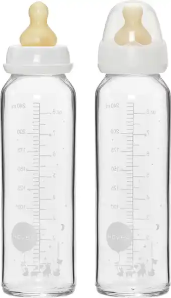 Bol.com HEVEA - Drinkfles - Glas -2pack - 240ml m/speen - 3-24 mnd aanbieding