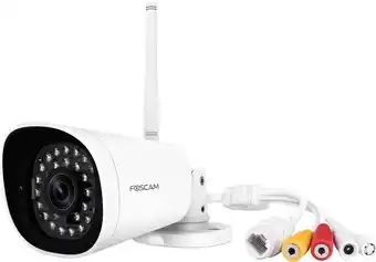 Bol.com Foscam FI9902P bewakingscamera Rond IP-beveiligingscamera Buiten 1920 x 1080 Pixels Muur aanbieding